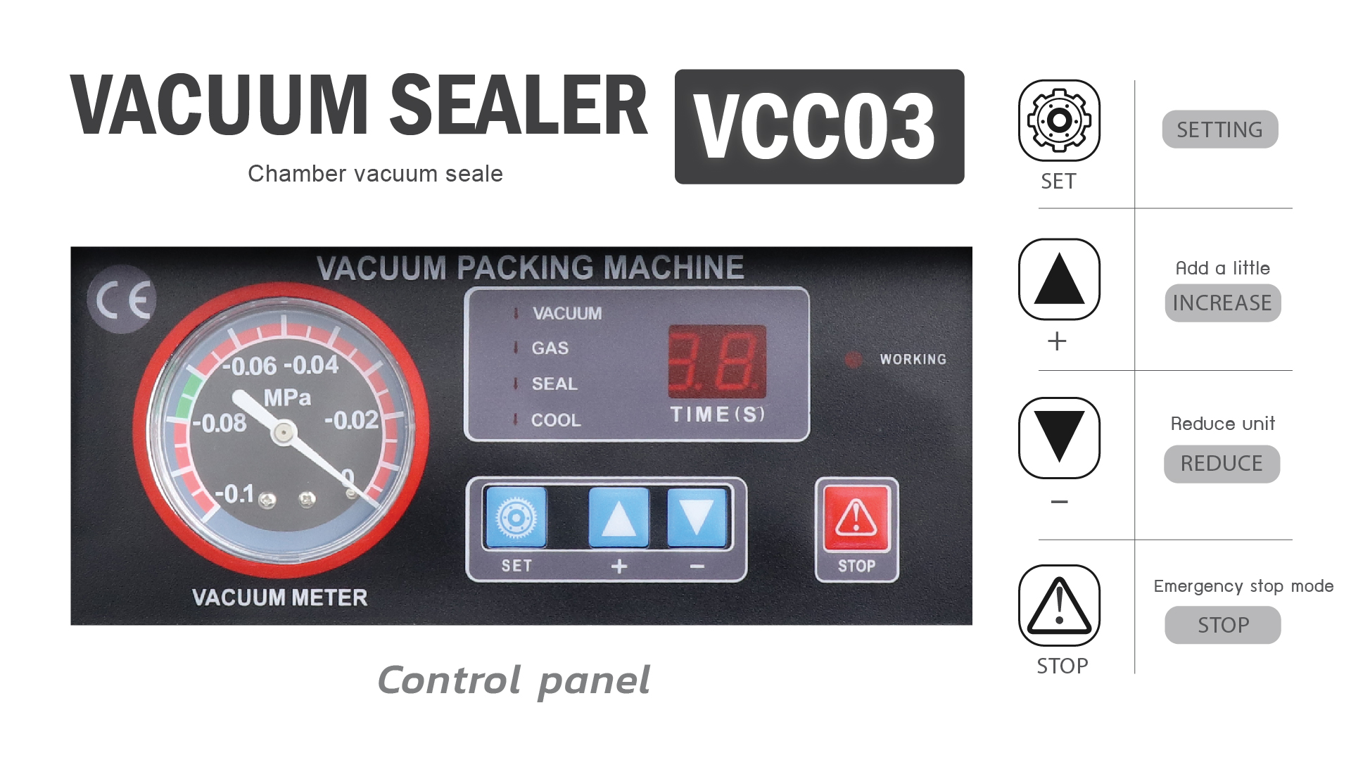 Chamber vacuum-VCC03-control