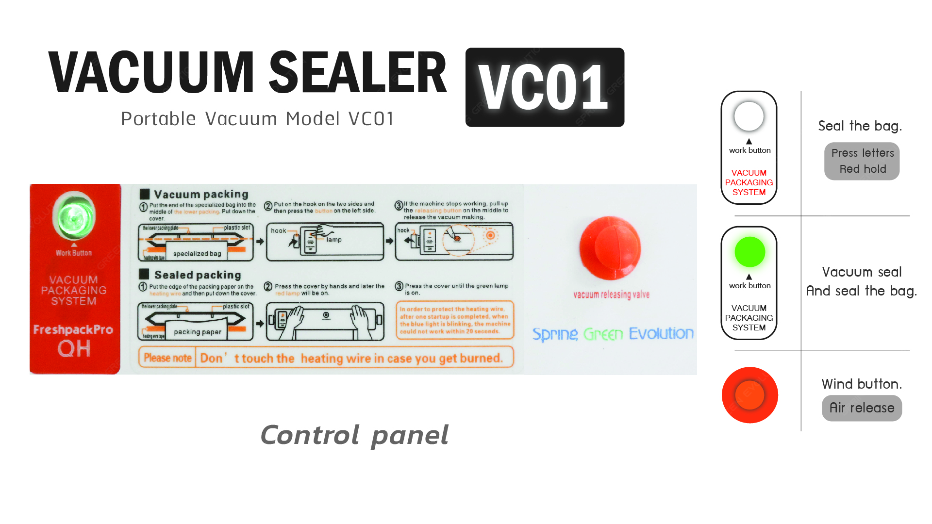 Control panel-VC-01-US