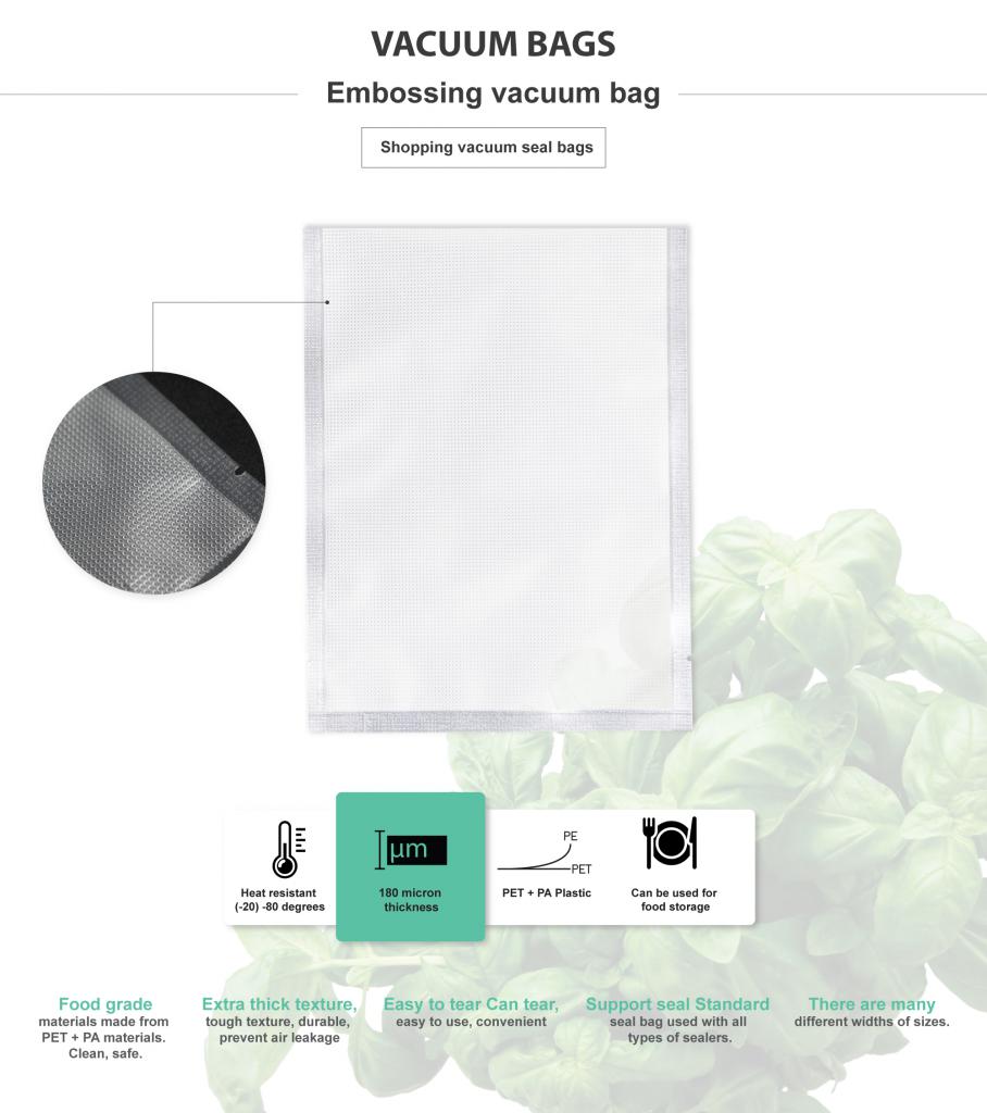 Embossed vacuum bags (BS2) (200pcs/packet) SGE Singapore