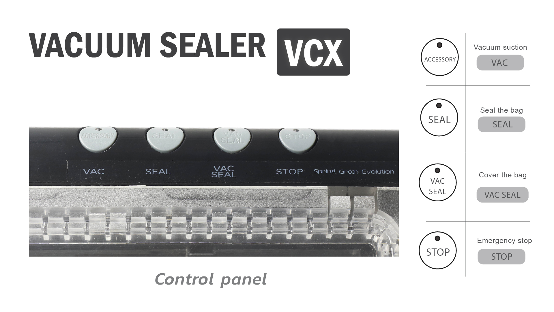 Vacuum Sealer-vcx-control